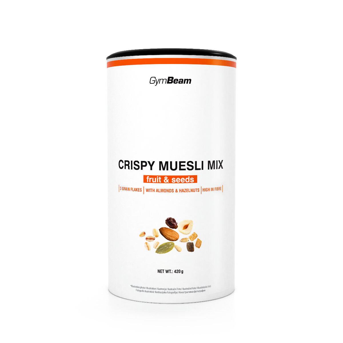 Product detail of GymBeam Crispy Müesli Mix Fruit & Seeds 420 g