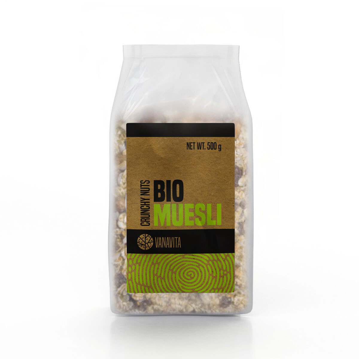 Product detail of GymBeam Müesli Crispy Fruits & Seeds - VanaVita BIO 500 g