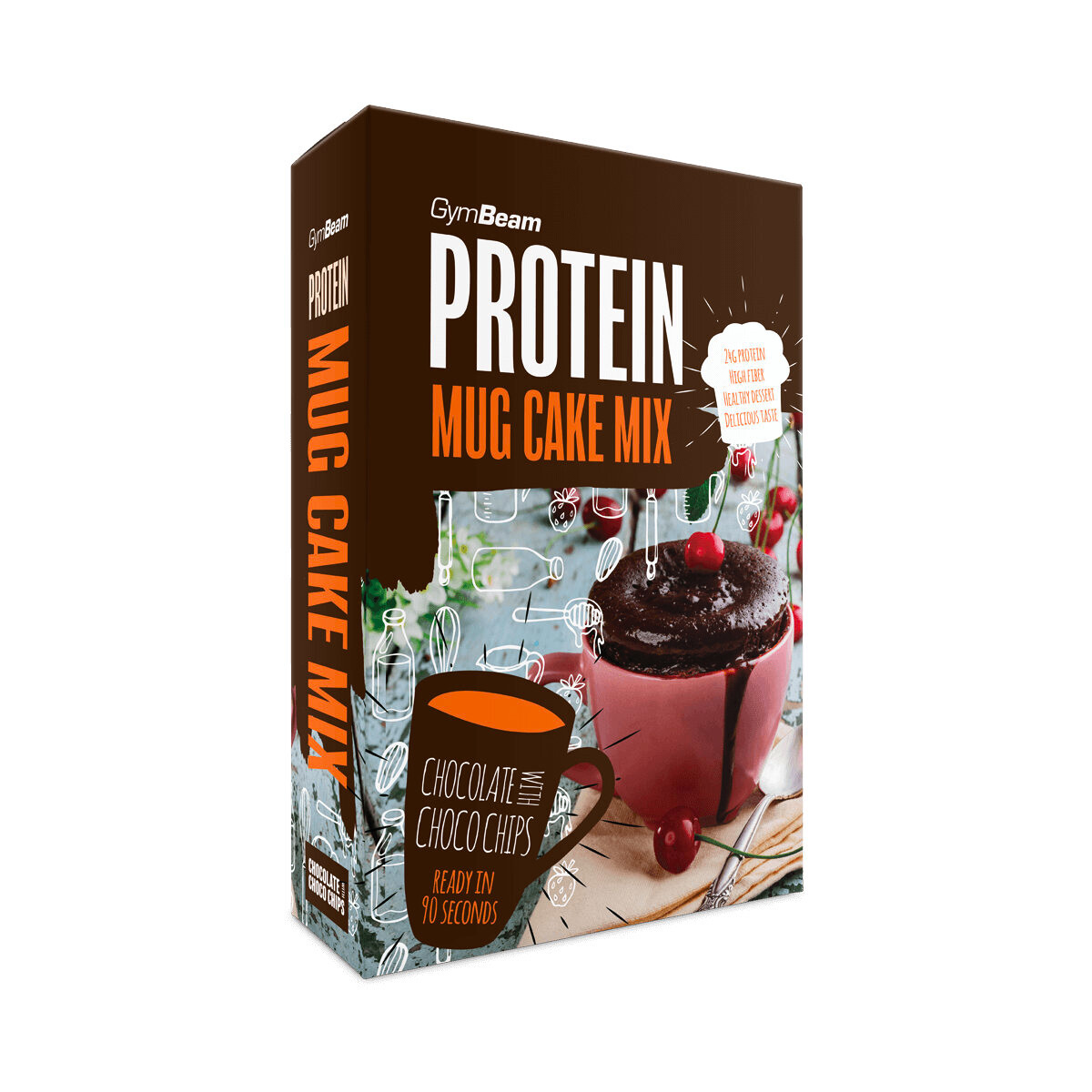 GymBeam Mug Cake Mix 500 g vanilka - thumb (1)