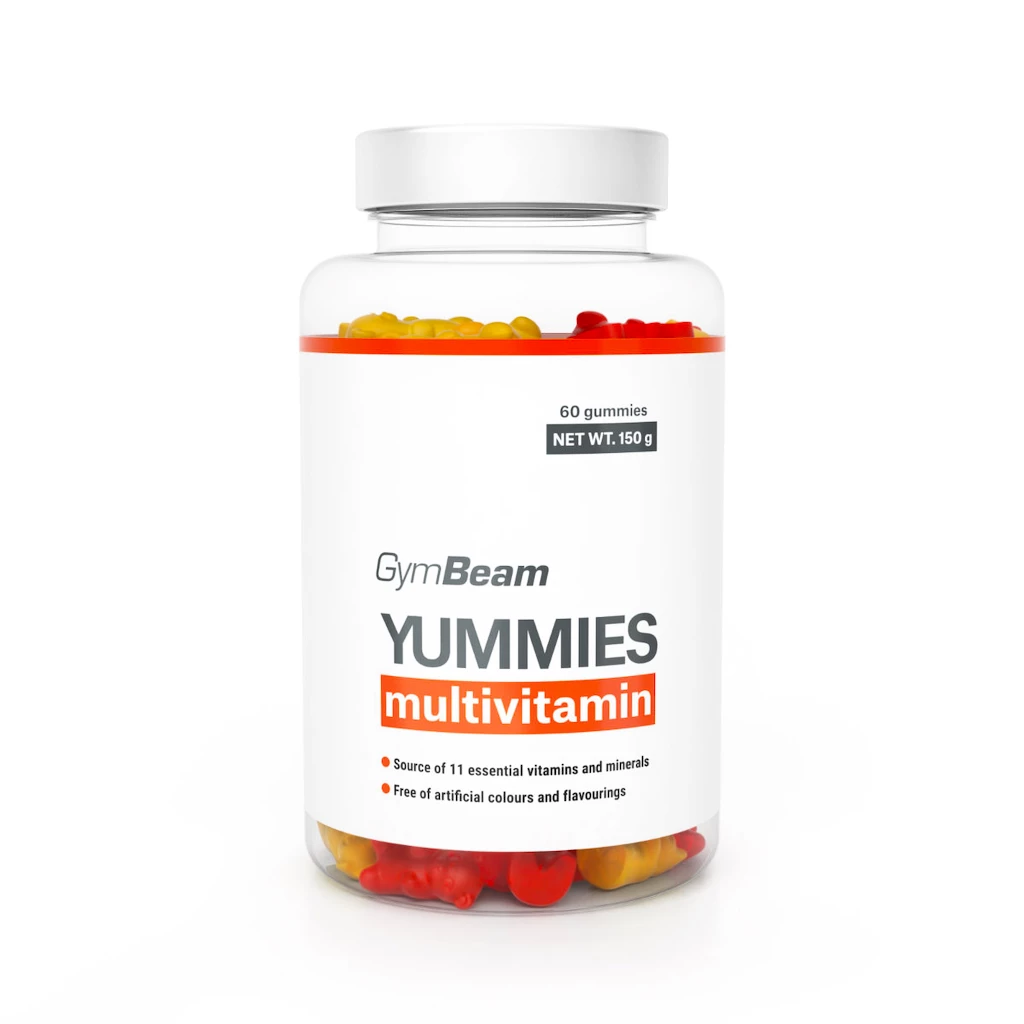 GymBeam Multivitamin Yummies 60 gummies pomeranč - citron - třešeň