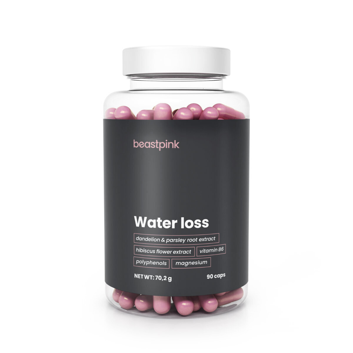 Product detail of GymBeam Water Loss - BeastPink 90 caps