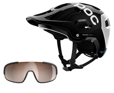 Helma POC Tectal Race Spin černá + brýle POC Crave černé