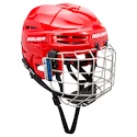Hokejová helma Bauer  IMS 5.0 II Combo Red Senior