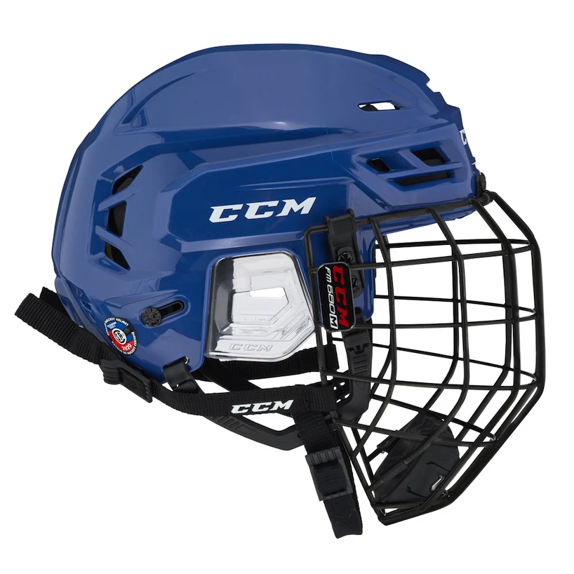Hokejová helma CCM Tacks 310 Combo Blue Senior