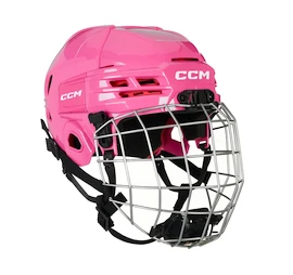 Hokejová helma CCM Tacks 70 Combo Pink Žák (youth)