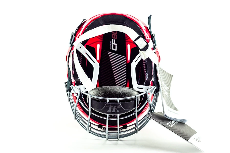 Hokejová helma Warrior Covert CF 80 Combo Red Senior