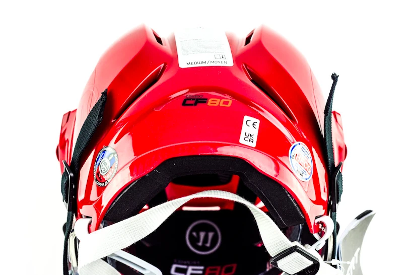 Hokejová helma Warrior Covert CF 80 Combo Red Senior L
