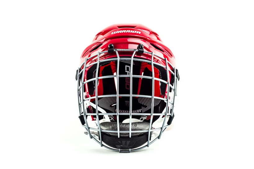 Hokejová helma Warrior Covert CF 80 Combo Red Senior L