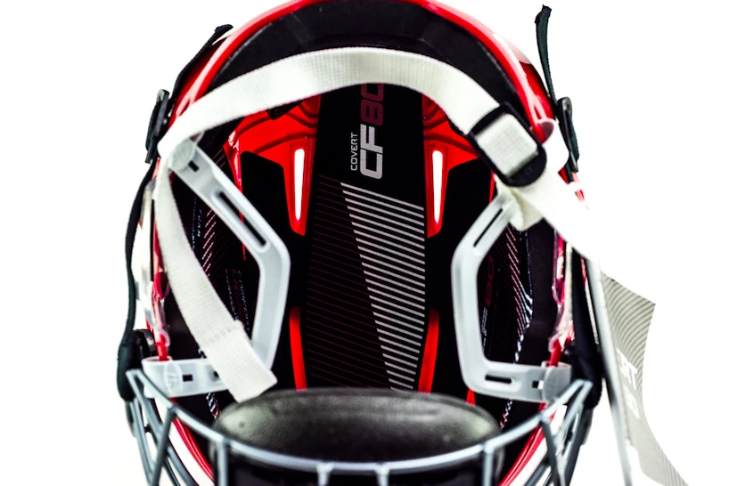 Hokejová helma Warrior Covert CF 80 Combo Red Senior L