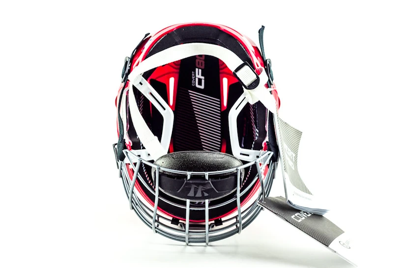 Hokejová helma Warrior Covert CF 80 Combo Red Senior L