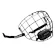 Hokejová mřížka Bauer  III-Facemask Black/White Senior