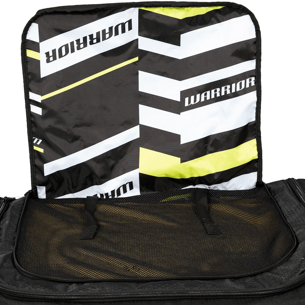 Hokejová taška na kolečkách Warrior  Q20 Cargo Roller Bag Medium Black/Grey Junior