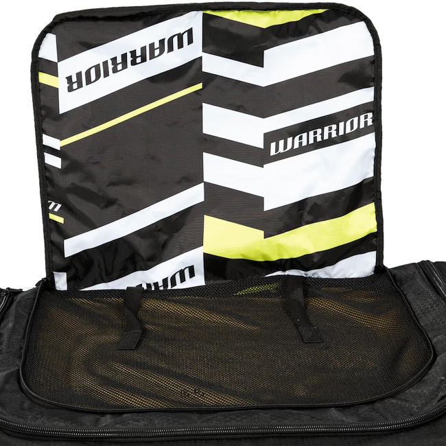 Hokejová taška na kolečkách Warrior  Q20 Cargo Roller Bag Medium Black/Grey Junior