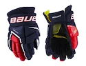 Hokejové rukavice Bauer Supreme 3S Navy/Red/White Junior