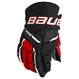 Hokejové rukavice Bauer Supreme M3 Black/Red Senior