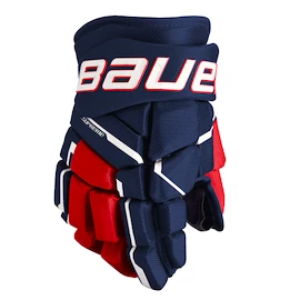 Hokejové rukavice Bauer Supreme M5PRO Navy/Red/White Intermediate