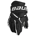 Hokejové rukavice Bauer Supreme MACH Black/White Senior