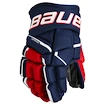 Hokejové rukavice Bauer Supreme MACH Navy/Red/White Junior 10 palců