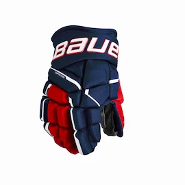 Hokejové rukavice Bauer Supreme MACH Navy/Red/White Junior