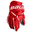 Hokejové rukavice Bauer Supreme MACH Red Intermediate 12 palců