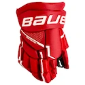 Hokejové rukavice Bauer Supreme Mach Red Žák (youth) 8 palců