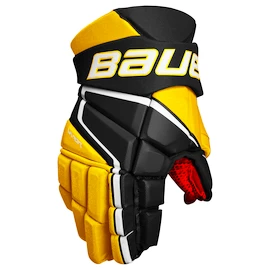 Hokejové rukavice Bauer Vapor 3X - MTO Black/Gold Intermediate