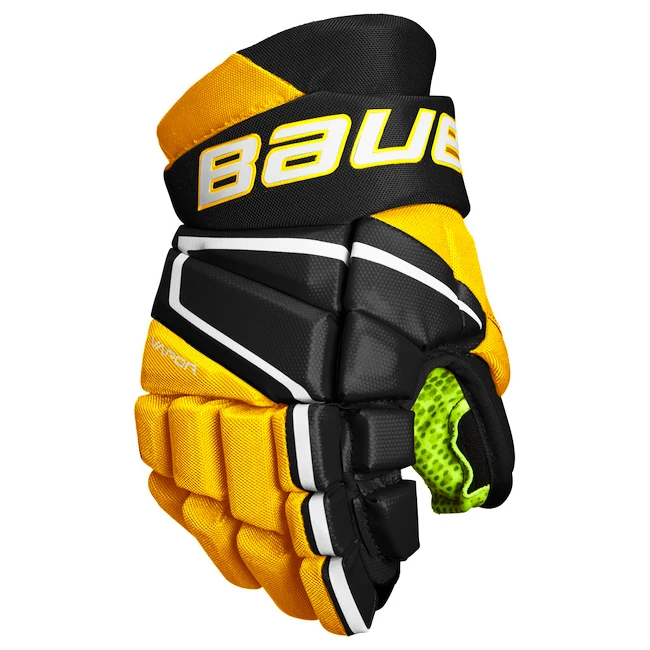 Hokejové rukavice Bauer Vapor 3X - MTO Black/Gold Junior 11 palců