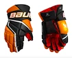 Hokejové rukavice Bauer Vapor 3X - MTO Black/Orange Intermediate