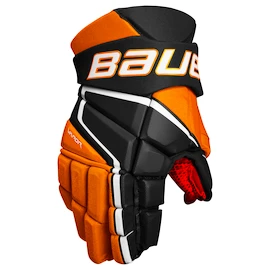 Hokejové rukavice Bauer Vapor 3X - MTO Black/Orange Intermediate