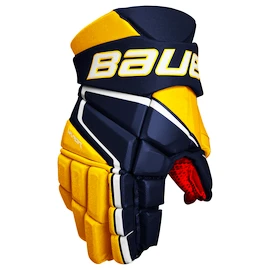Hokejové rukavice Bauer Vapor 3X - MTO Navy/Gold Intermediate