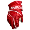 Hokejové rukavice Bauer Vapor 3X PRO Red Senior