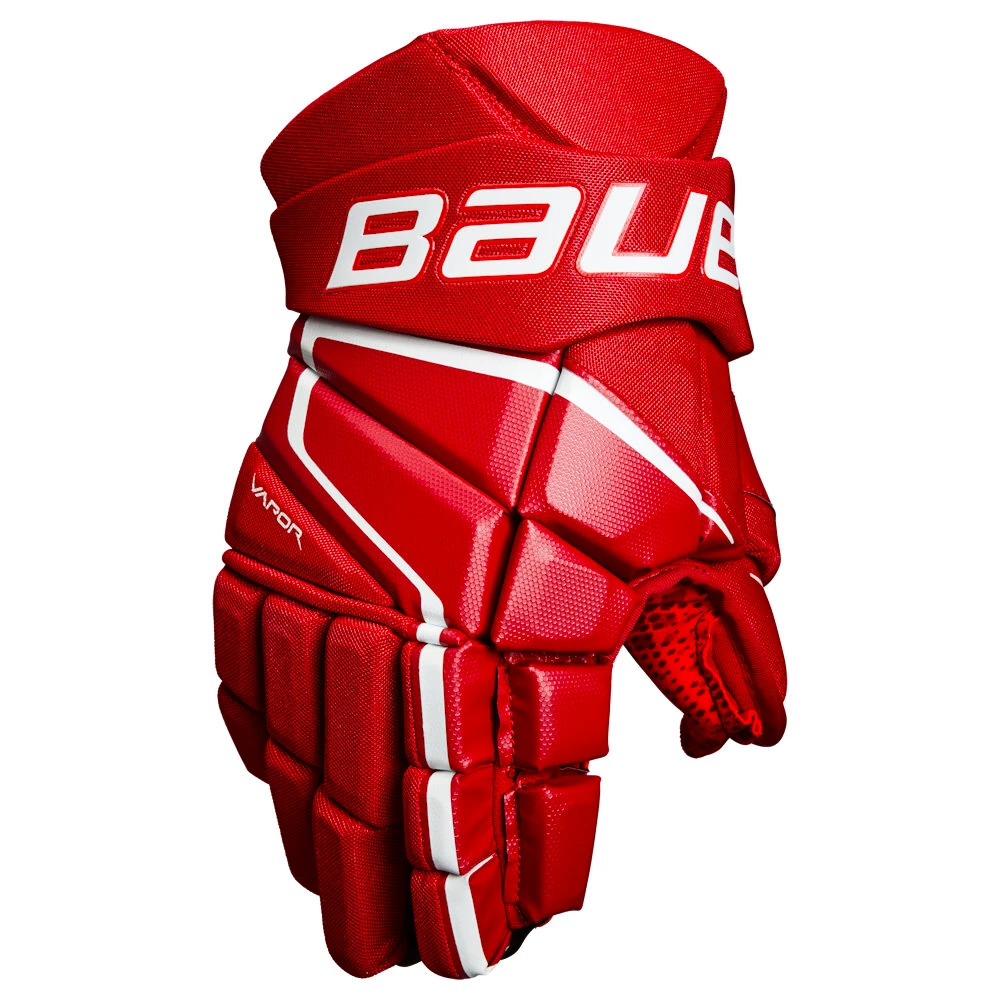 Hokejové rukavice Bauer Vapor 3X Red Intermediate