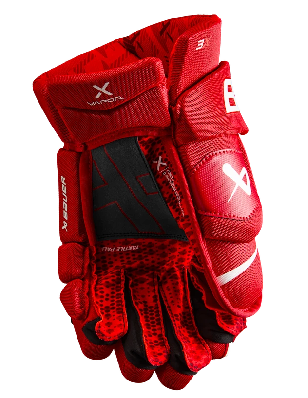 Hokejové rukavice Bauer Vapor 3X Red Intermediate