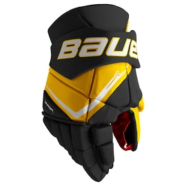 Hokejové rukavice Bauer Vapor FLY40 Black/Gold Intermediate