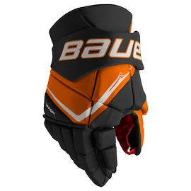 Hokejové rukavice Bauer Vapor FLY40 Black/Orange Intermediate
