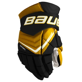 Hokejové rukavice Bauer Vapor FLYLITE Black/Gold Intermediate