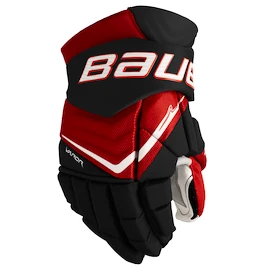 Hokejové rukavice Bauer Vapor FLYLITE Black/Red Intermediate