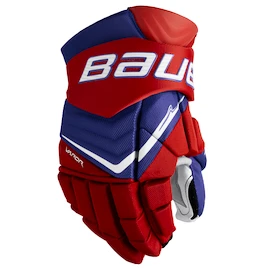 Hokejové rukavice Bauer Vapor FLYLITE Royal/Red/White Intermediate