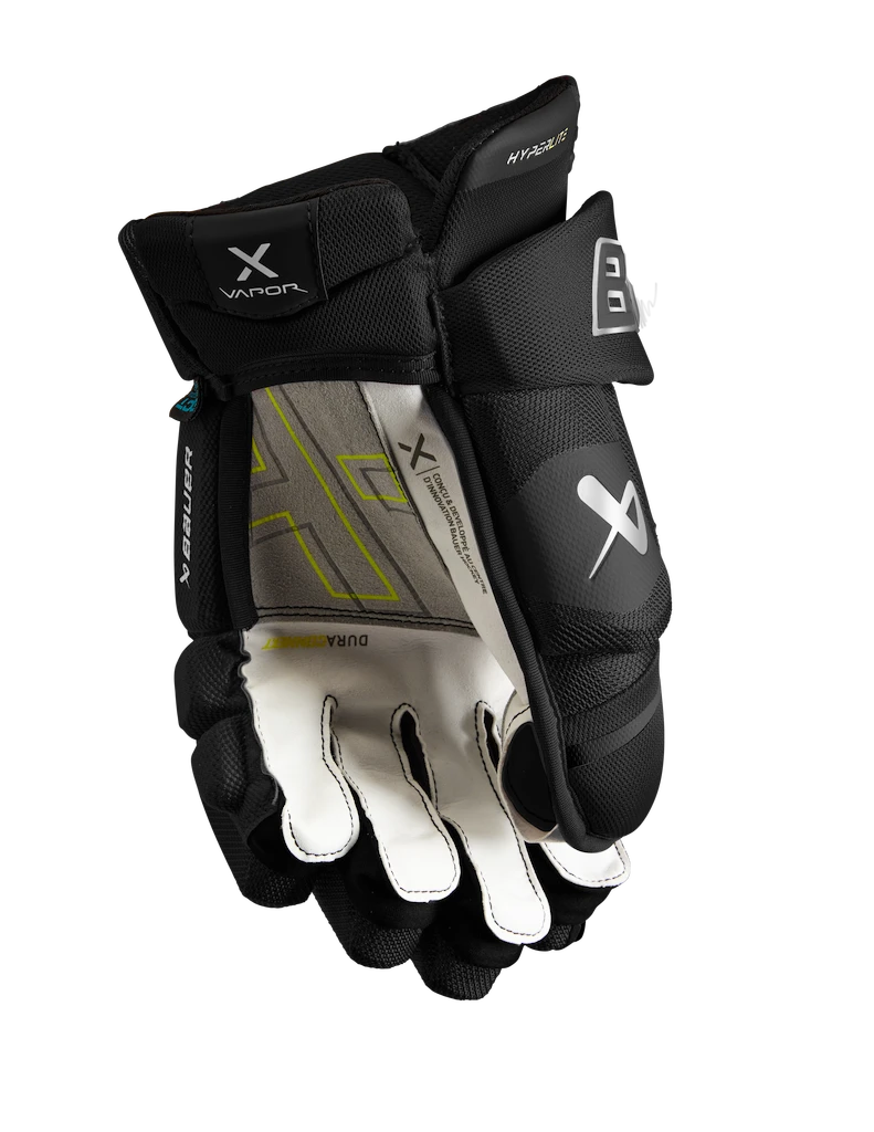 Hokejové rukavice Bauer Vapor Hyperlite Black Intermediate
