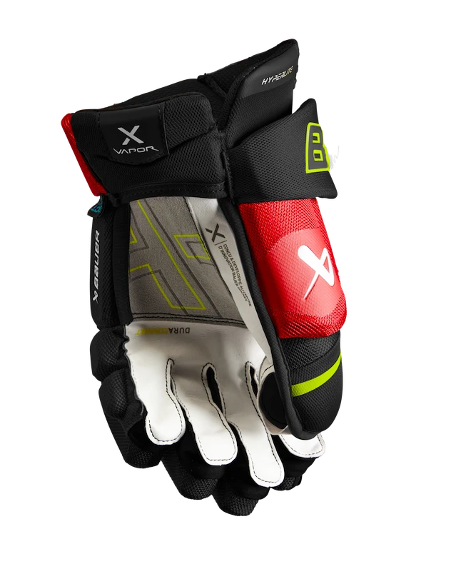 Hokejové rukavice Bauer Vapor Hyperlite Black/Red/Green Senior