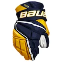 Hokejové rukavice Bauer Vapor Hyperlite - MTO navy/gold Junior 11 palců