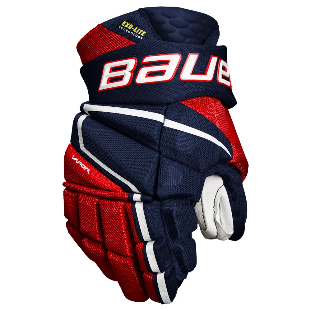 Hokejové rukavice Bauer Vapor Hyperlite navy/red/white Intermediate