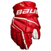 Hokejové rukavice Bauer Vapor Hyperlite Red Junior 11 palců