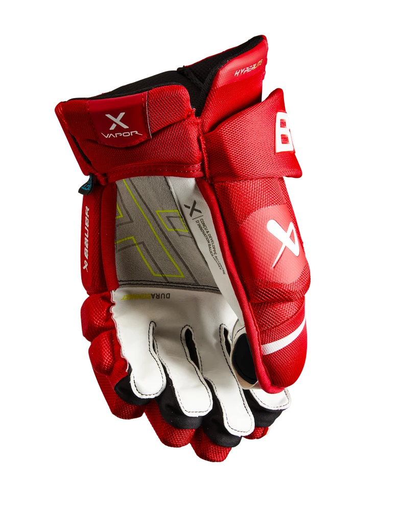 Hokejové rukavice Bauer Vapor Hyperlite Red Senior