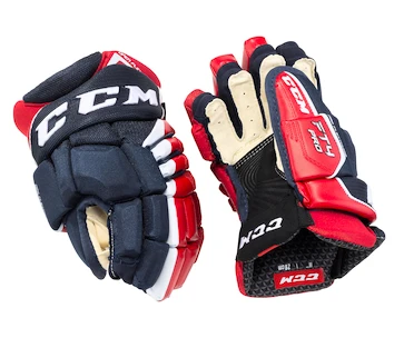 Hokejové rukavice CCM JetSpeed FT4 Pro Navy/Red/White Junior