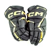 Hokejové rukavice CCM JetSpeed FT6 Black/Sunflower Junior 10 palců