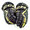 Hokejové rukavice CCM JetSpeed FT6 Black/Sunflower Senior