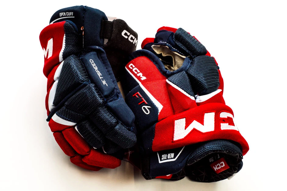 Hokejové rukavice CCM JetSpeed FT6 Navy/Red/White Junior