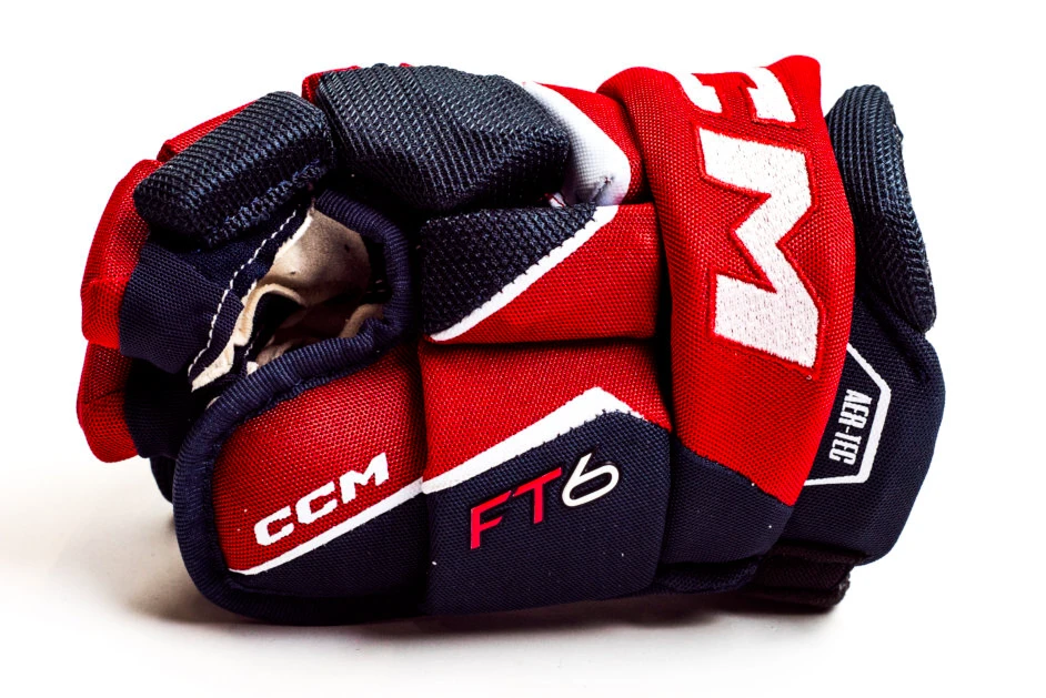 Hokejové rukavice CCM JetSpeed FT6 Navy/Red/White Junior