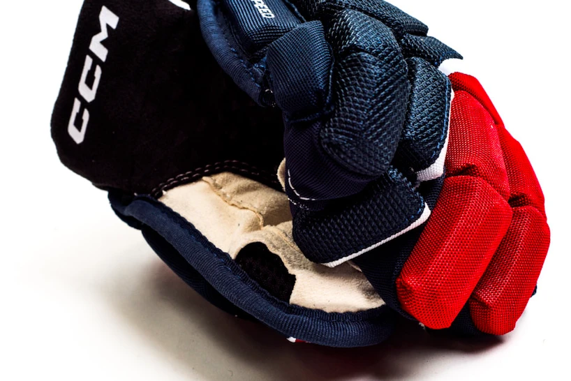 Hokejové rukavice CCM JetSpeed FT6 Navy/Red/White Junior 10 palců